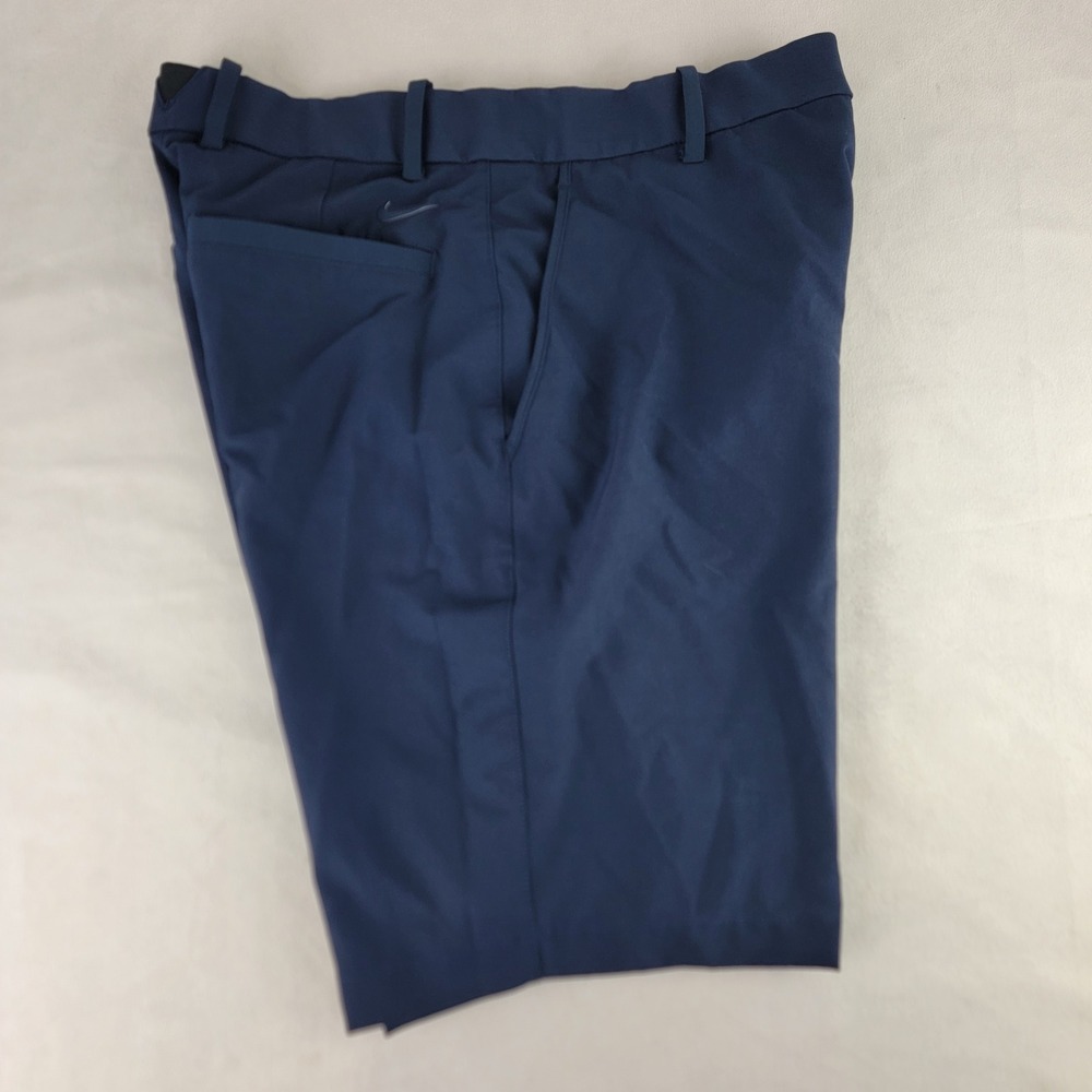 Nike Dri-FIT Golf Shorts Mens Size 32 Blue Flat Front Standard Fit Pockets
